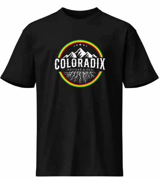 Coloradix merch — black tee front